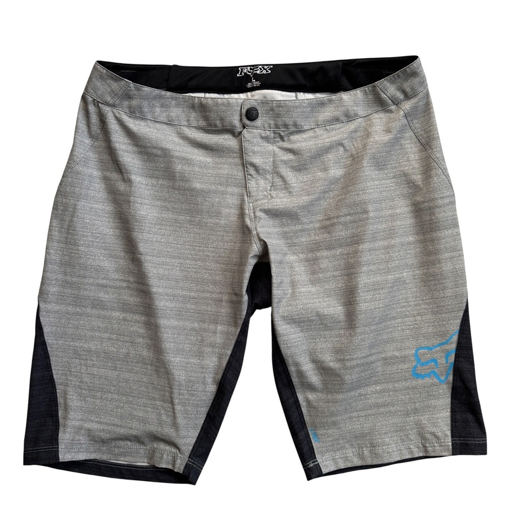 Fox Racing Lynx MTB Shorts Women Large Grey Charcoal 12679 Excellent Condition